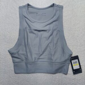 Under Armour Softball Tank Top Womens Medium Grey New Iso-Chill HeatGear Fitted
